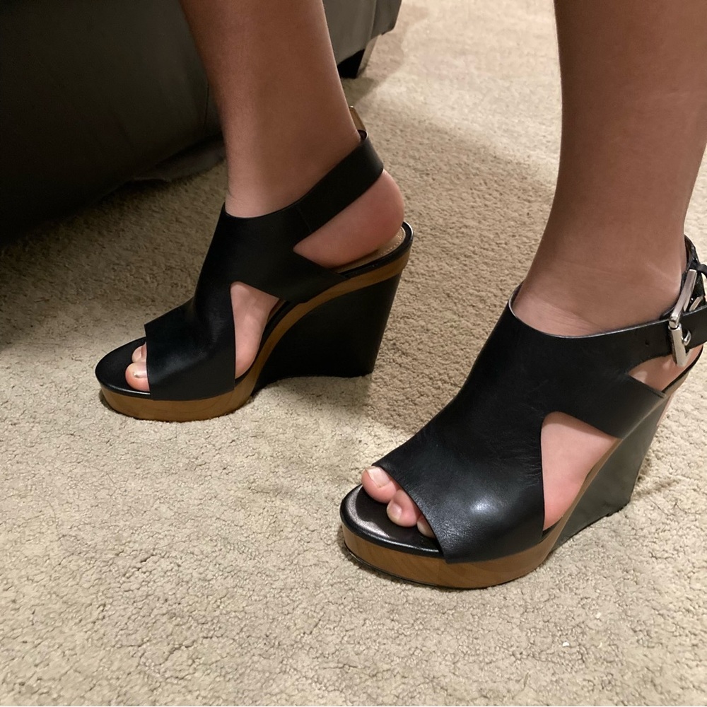michael kors josephine wedge black